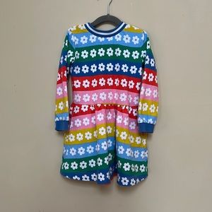 Rainbow flower stripe Boden dress